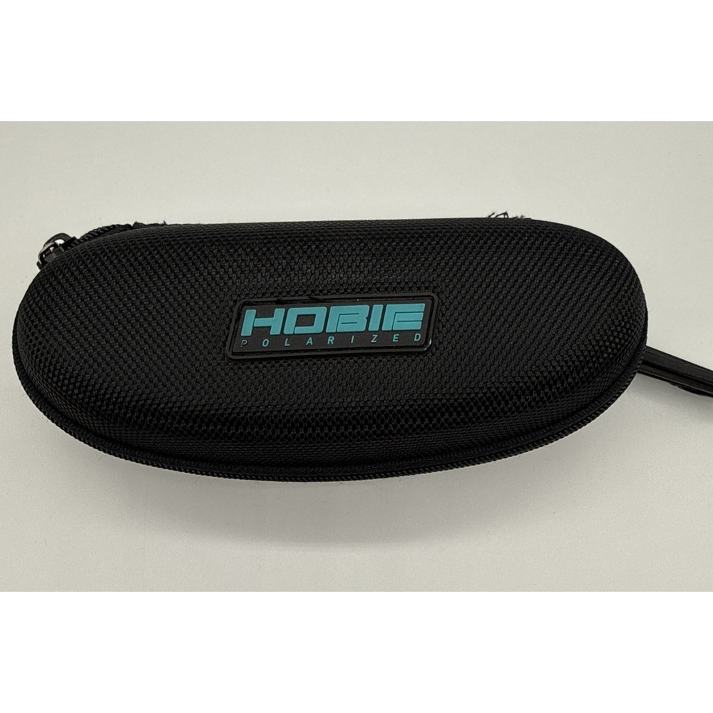HOBIE Polarized Zip Around Sunglasses Eyeglasses CASE ONLY-Black-Teal Logo